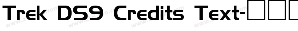 Trek DS9 Credits Text字体转换